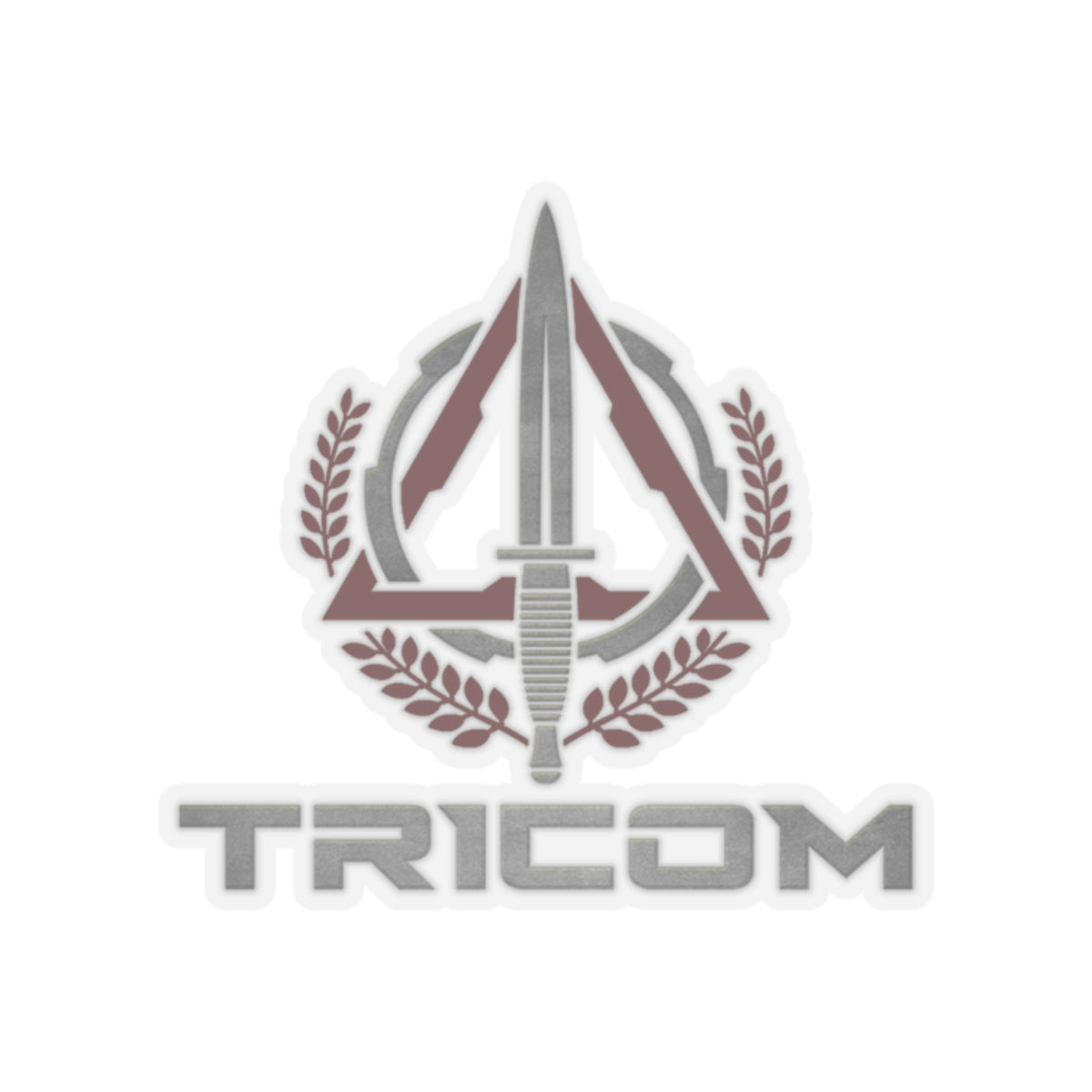 Red TRICOM Logo Kiss-Cut Stickers