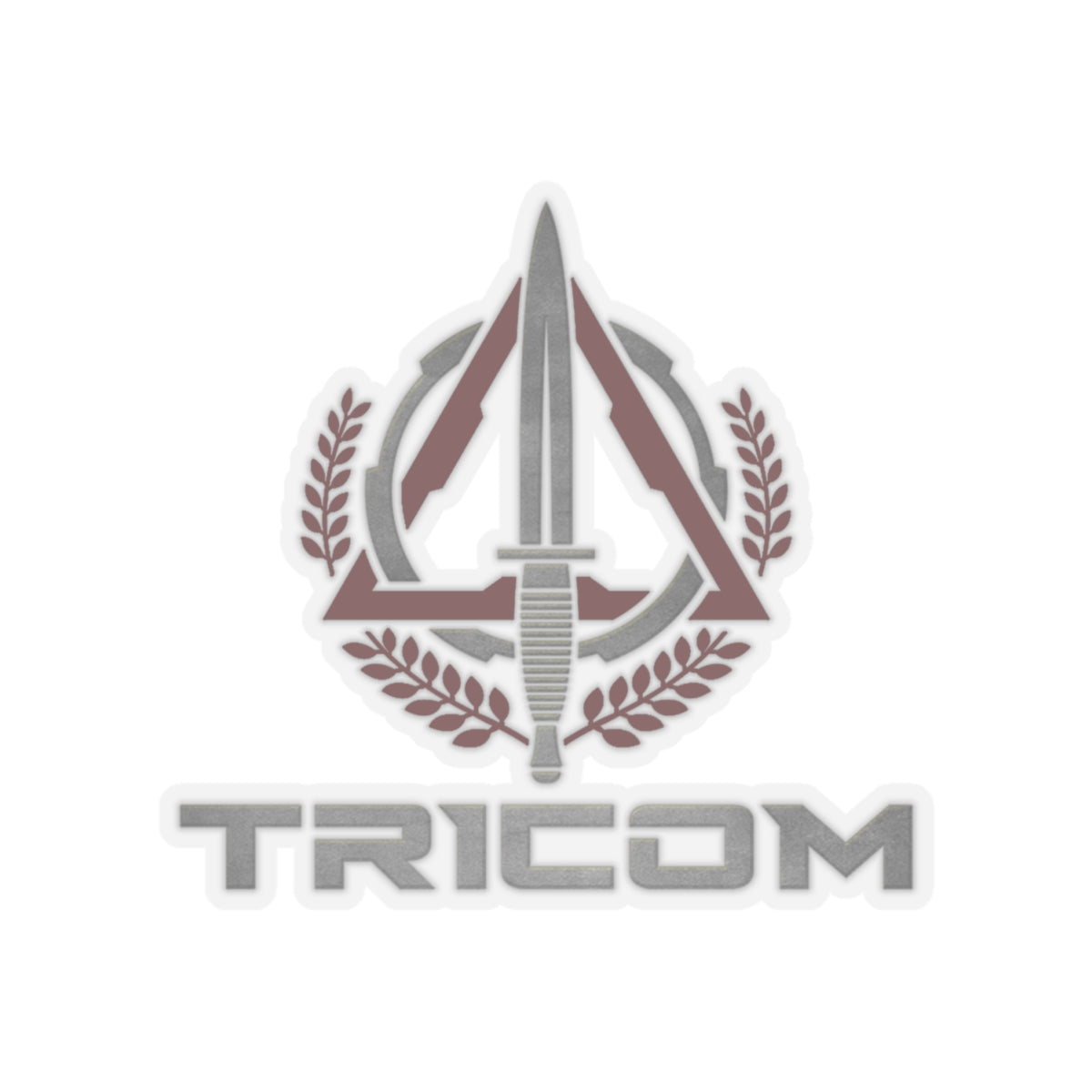 Red TRICOM Logo Kiss-Cut Stickers
