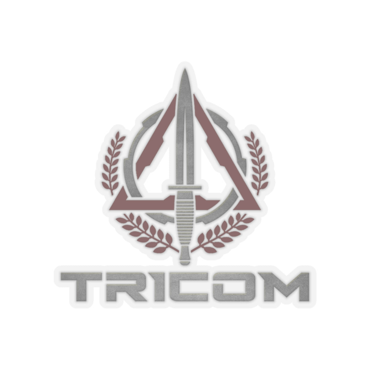 Red TRICOM Logo Kiss-Cut Stickers