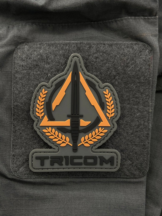 Orange Tricom Logo Velcro Patch