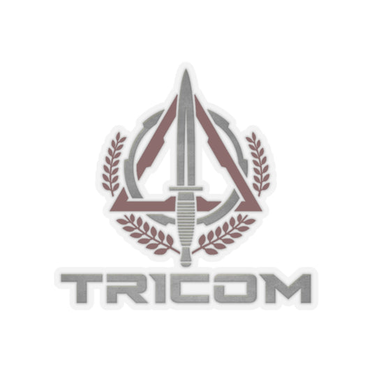 Red TRICOM Logo Kiss-Cut Stickers
